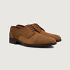 color swatch Attorney Derby Brown Nubuck Leather Shoes