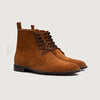 color swatch Knight Derby Brown Suede Leather Boots