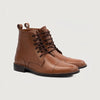 color swatch Knight Derby Tan Leather Boots