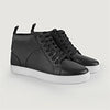 color swatch Marty High Top Black Leather Sneakers