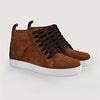 color swatch Marty High Top Brown Suede Sneakers