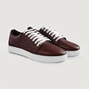 color swatch Murphy Low Top Maroon Leather Sneakers