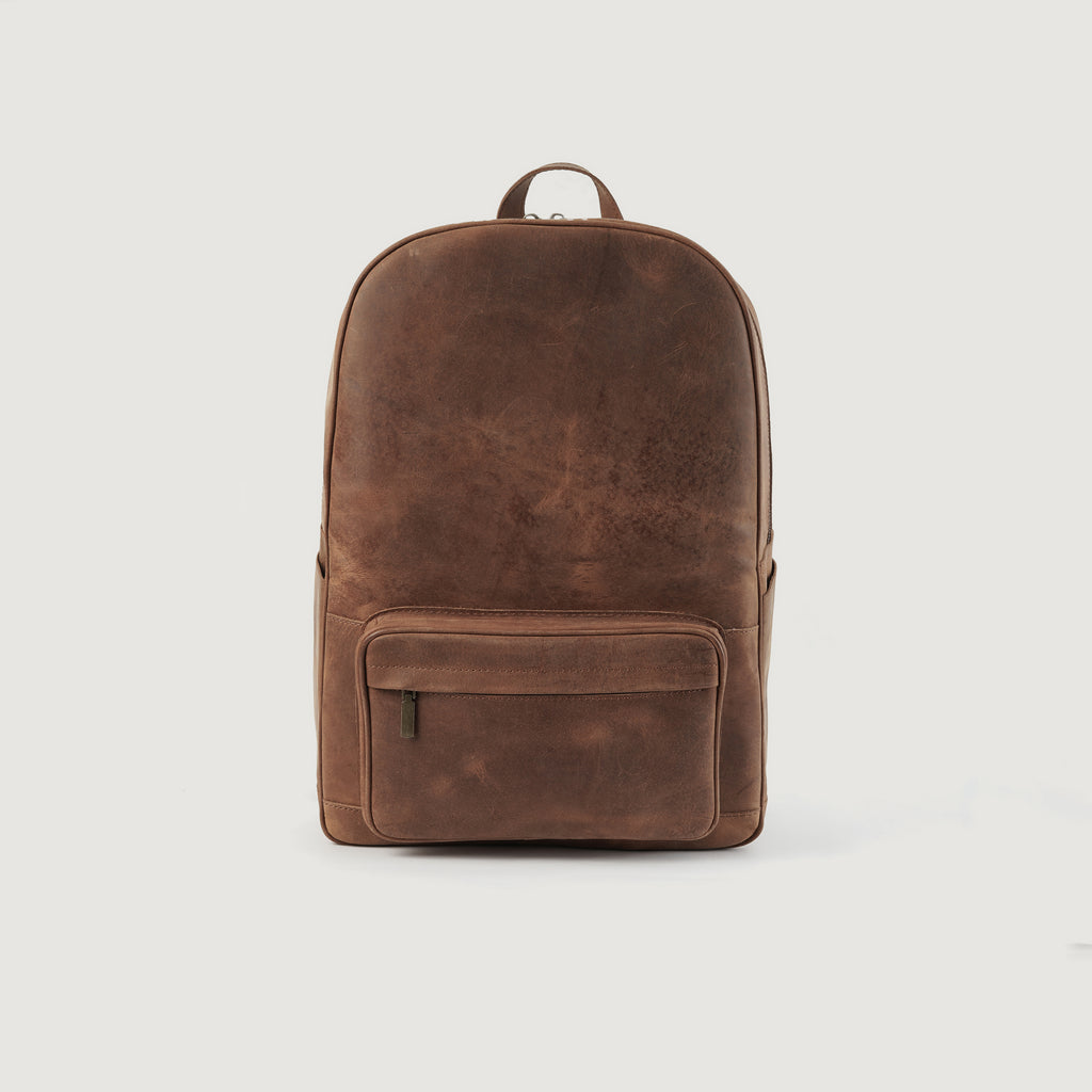 buy leather backpack nz The Philos Vintage Tan Leather Backpack For Men & Women