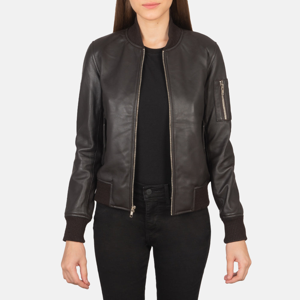 Ladies leather jacket size 20 2025