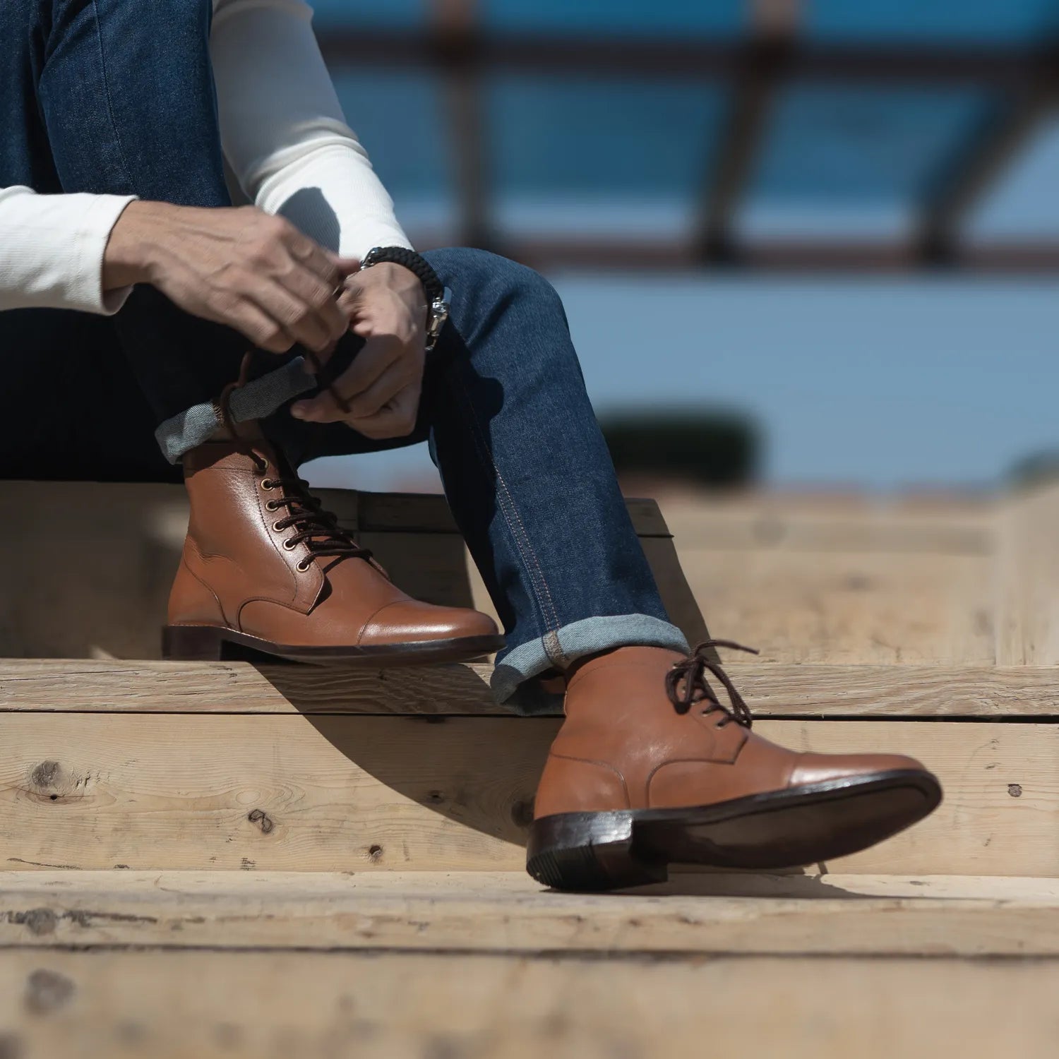 Tan dress boots online